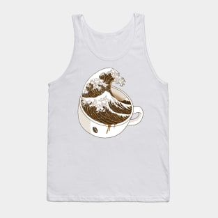 The Great Wave off Coffee Tank Top